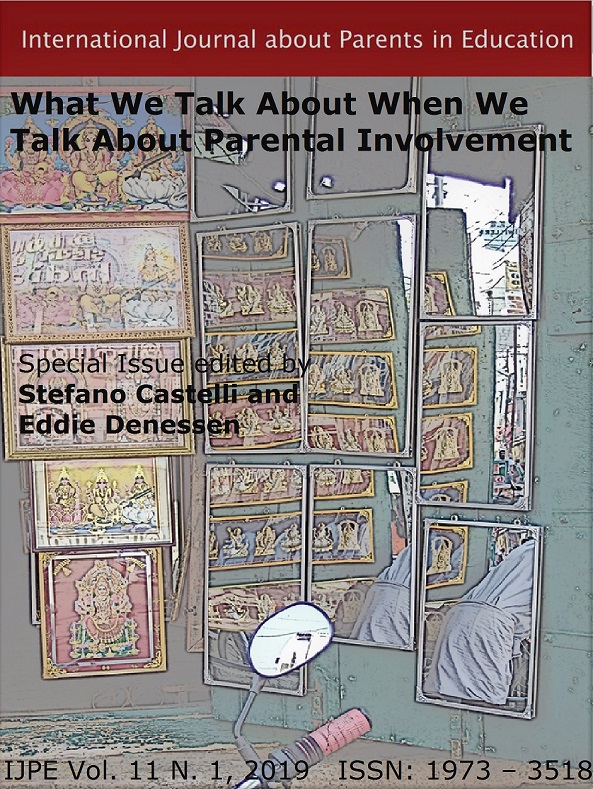 					View Vol. 11 (2019): IJPE volume 11. What we talk about when we talk about parental involvement
				