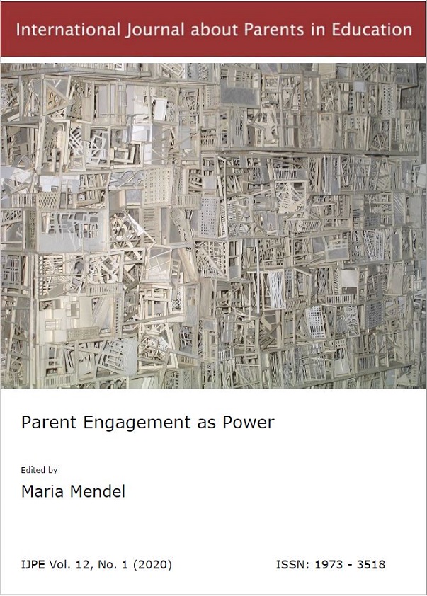 					View Vol. 12 (2020): IJPE volume 12. Parent Engagement as Power
				